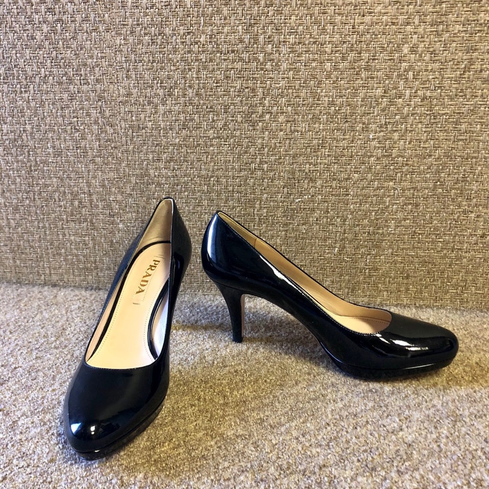 Prada patent heels